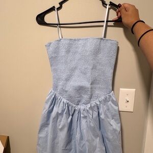 Windsor Light Blue Strapless Dress
